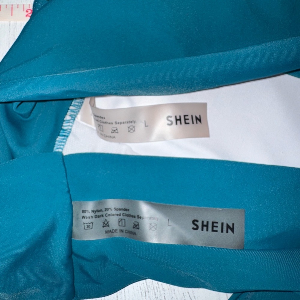 SHEIN Deep Teal Bikini Set NWOT - Picture 8 of 8